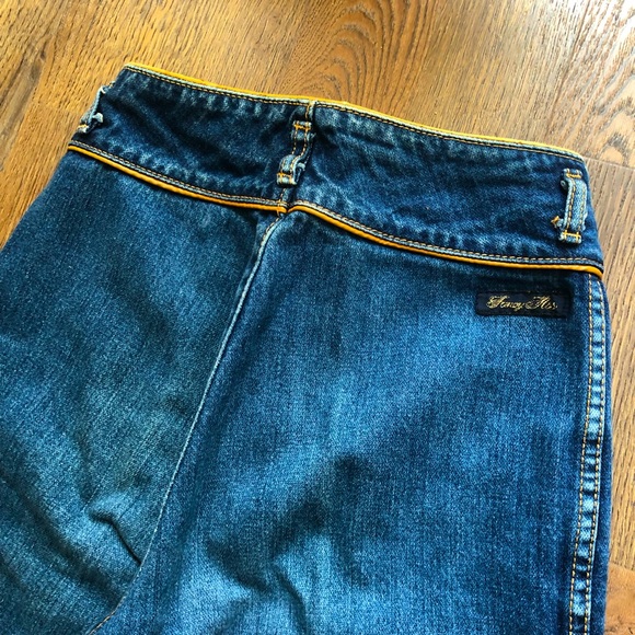 [Sold]Fancy Ass Vintage 80’s Blue High rise Jeans - Picture 3 of 10